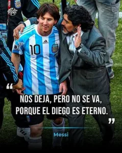 maradona con messi 2