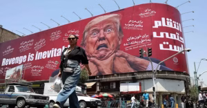 trump ahorcado en anuncio publicitario